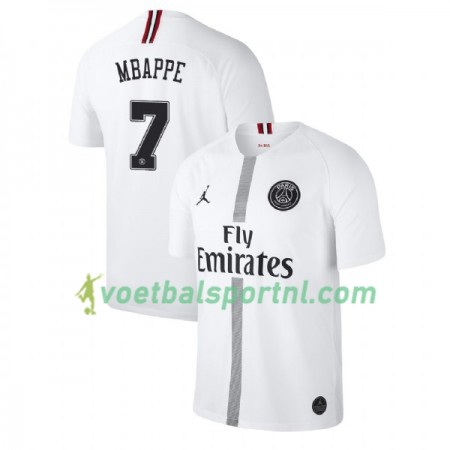 Paris Saint-Germain Mbappé 7 Jodan Wit Third Shirt 2018-19